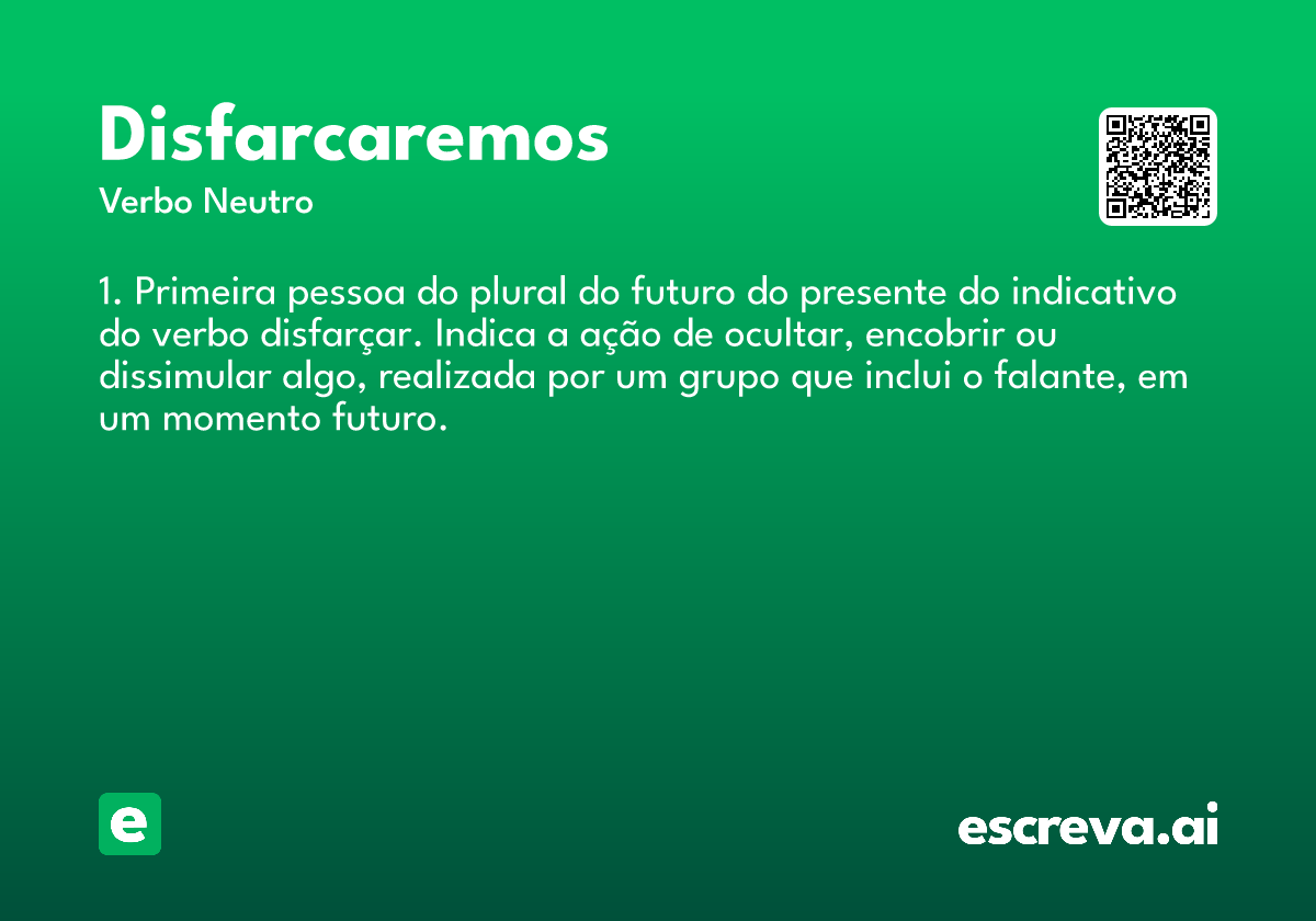 disfarcaremos