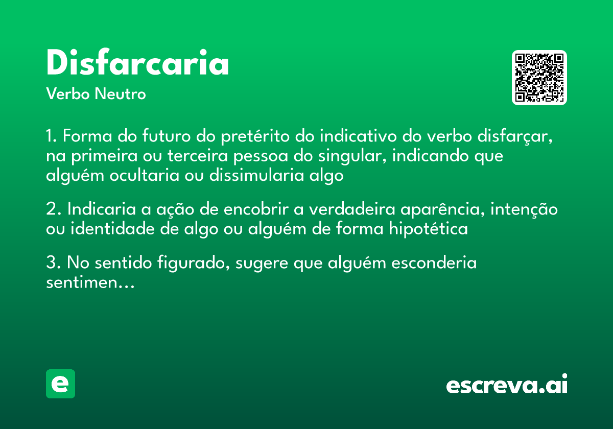 disfarcaria