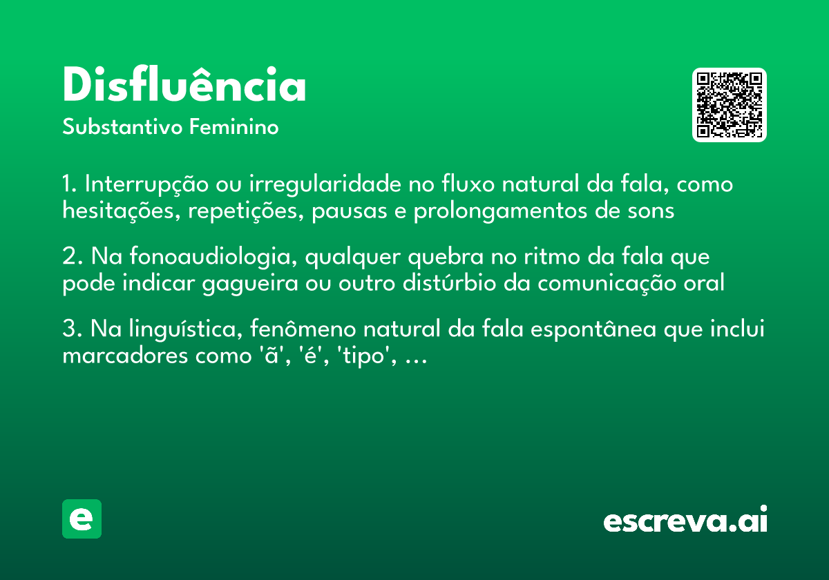 disfluência