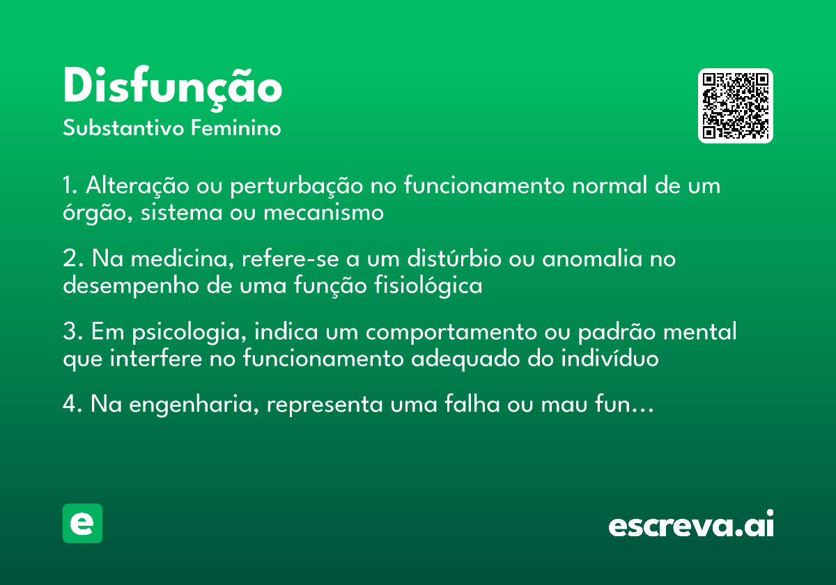 disfunção