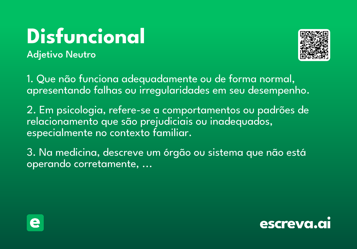 disfuncional