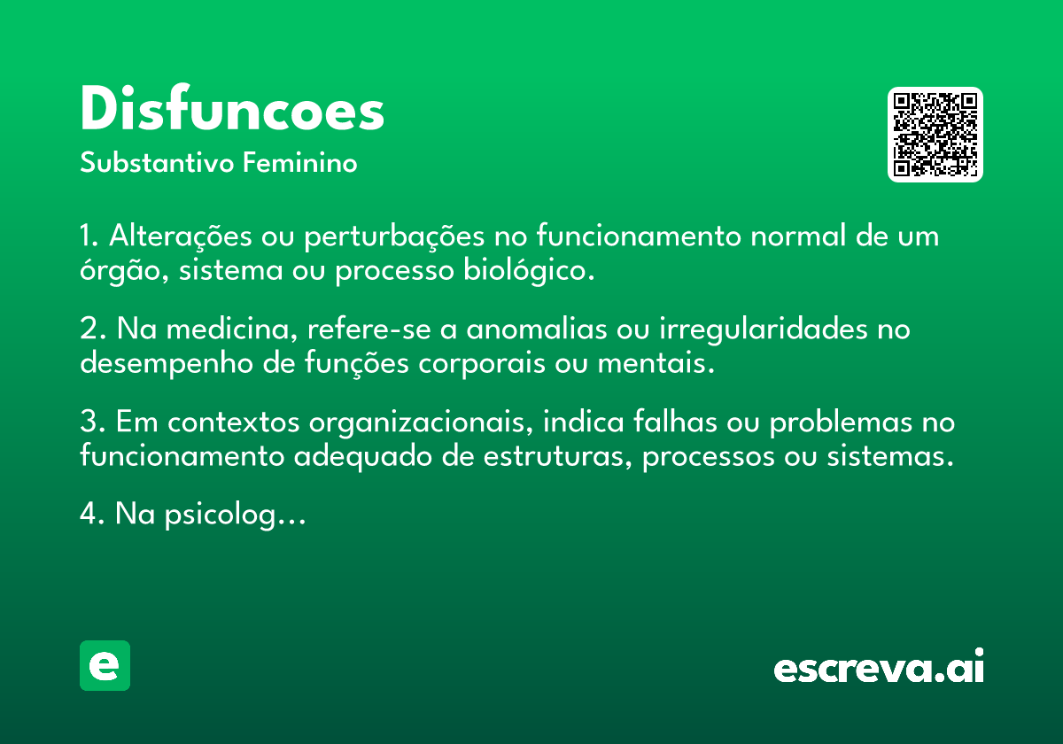 disfuncoes