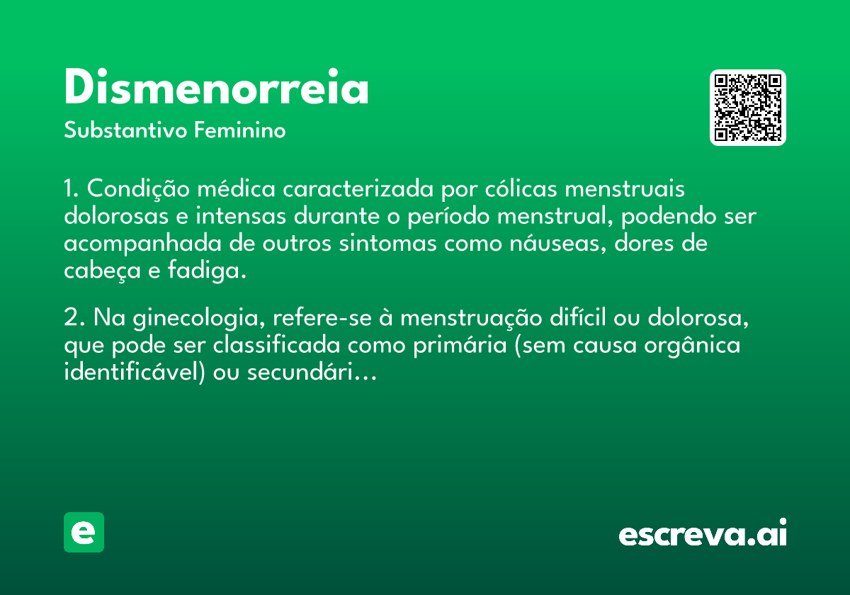 dismenorreia