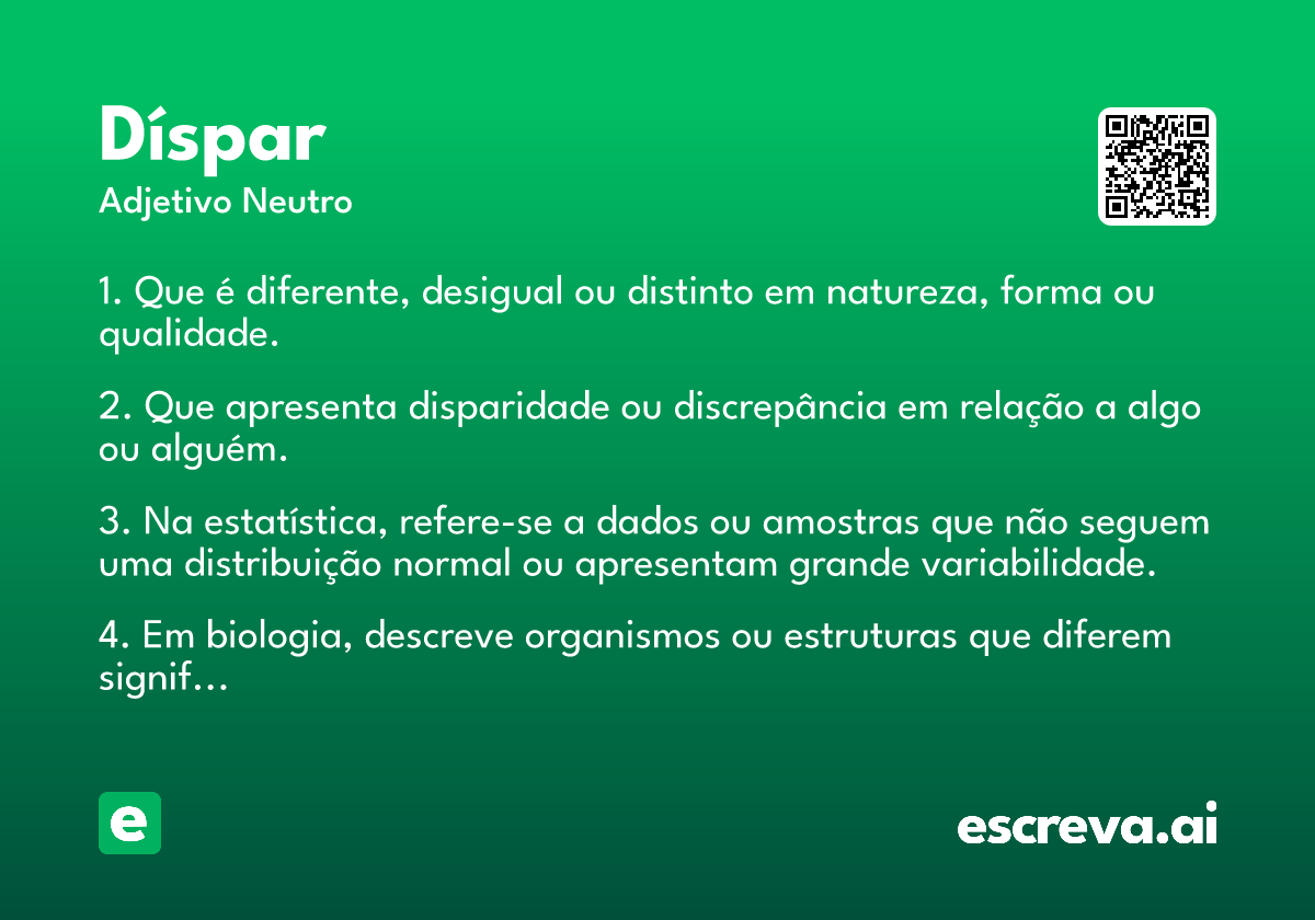 díspar