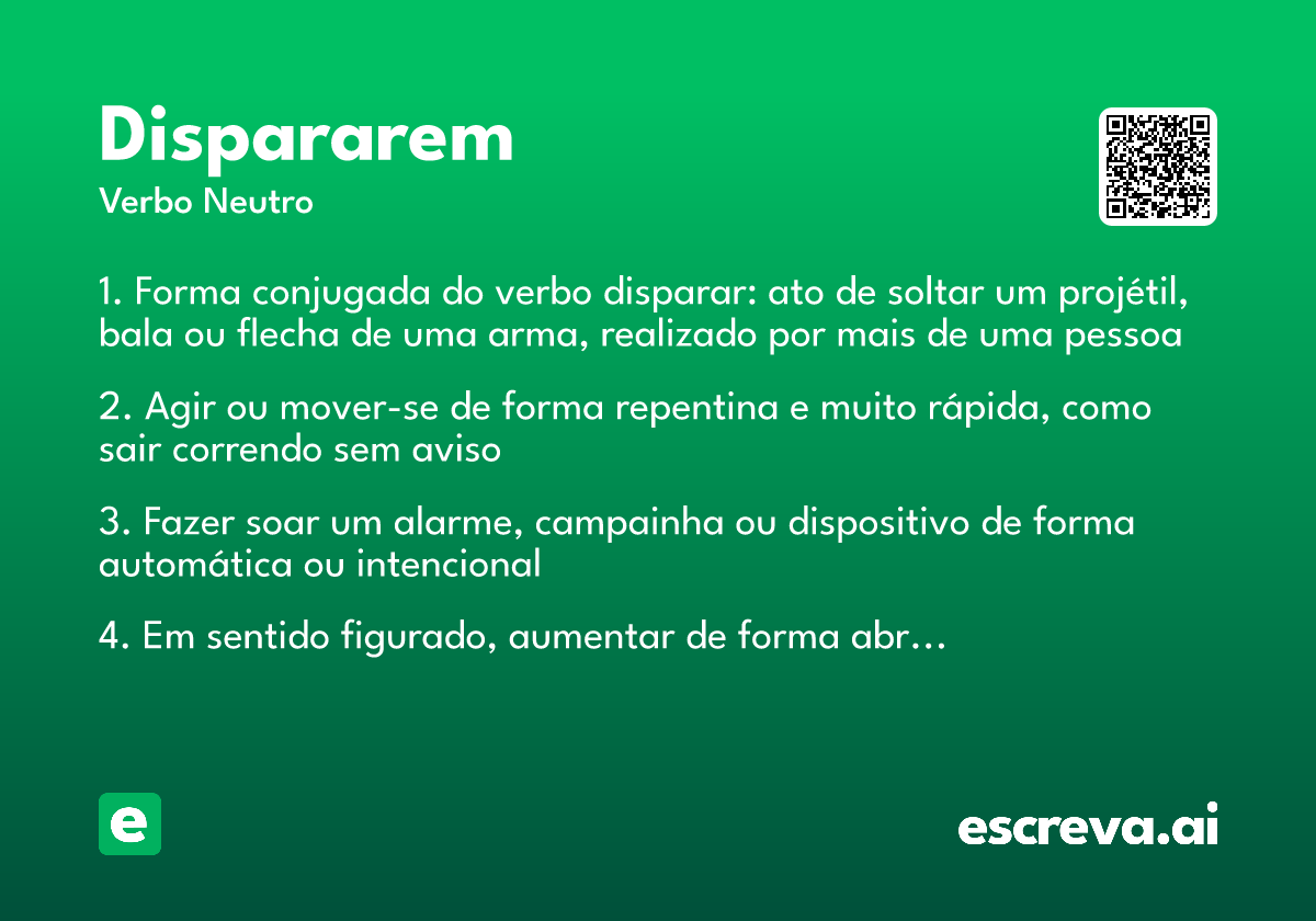 dispararem