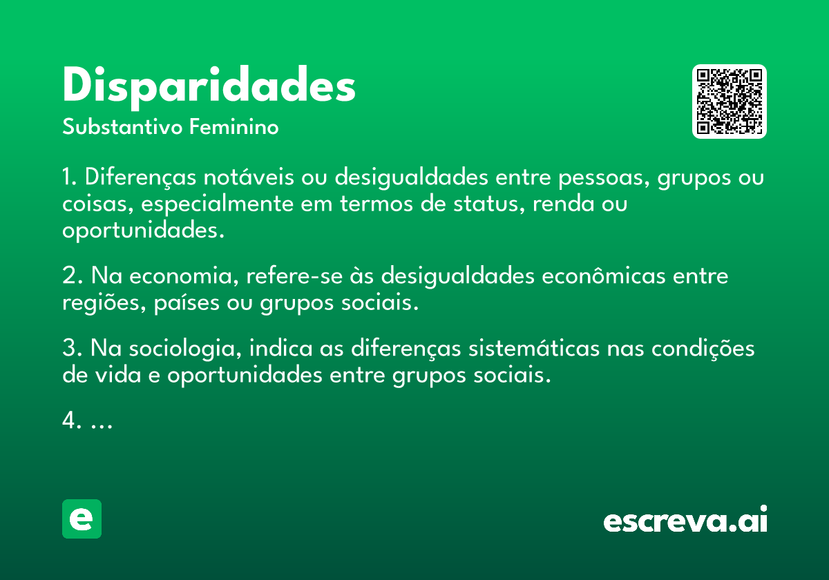 disparidades