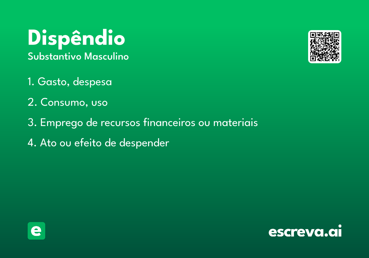 dispêndio