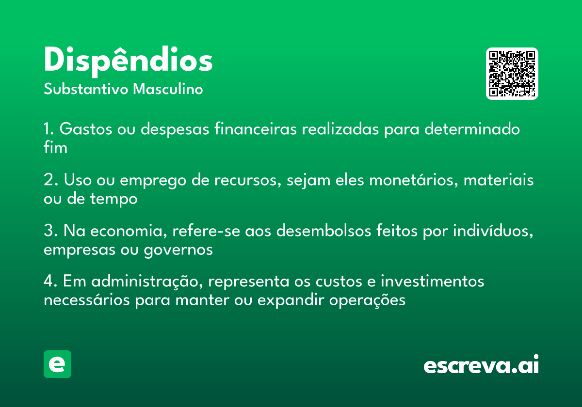 dispêndios