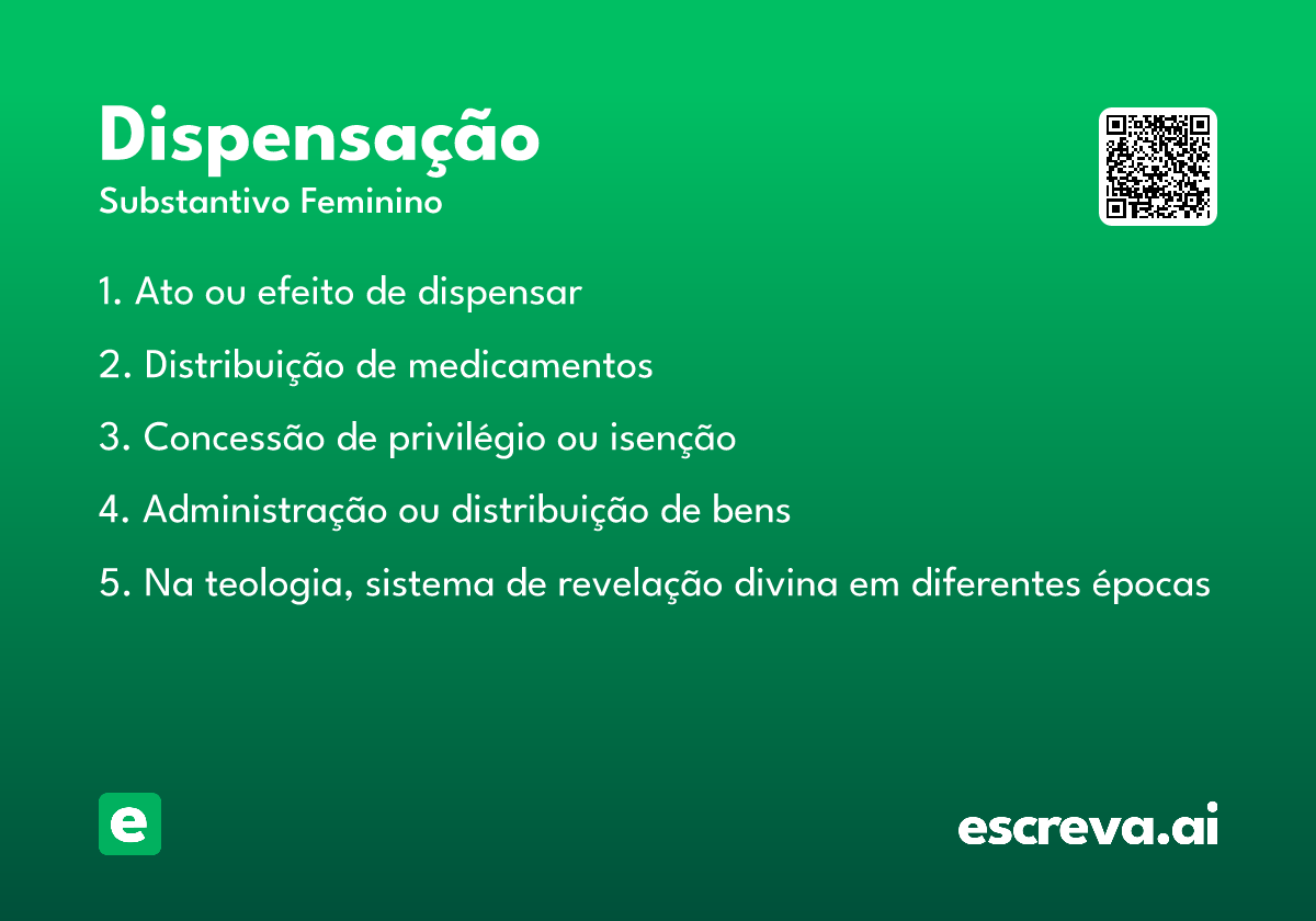 dispensação