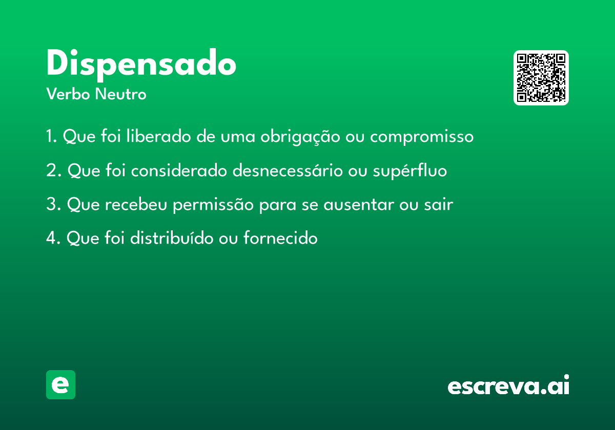 dispensado