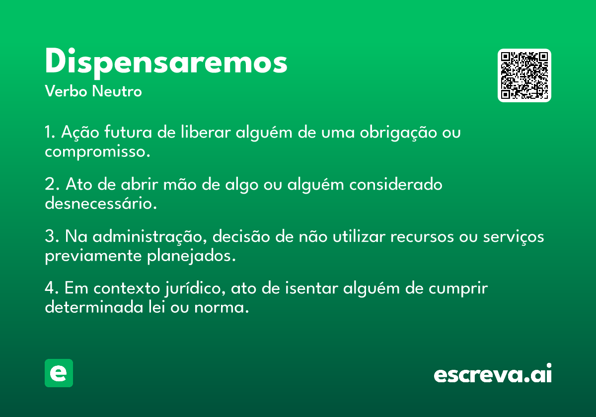 dispensaremos