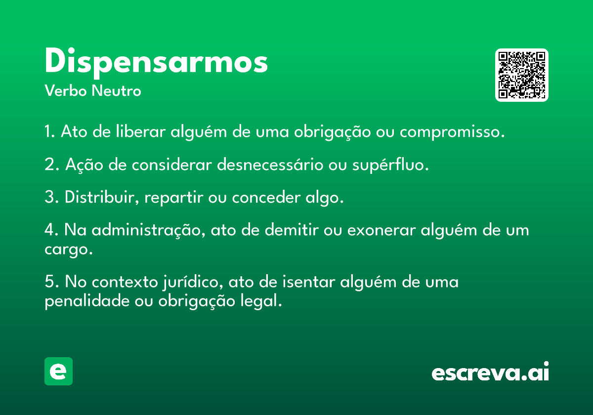 dispensarmos