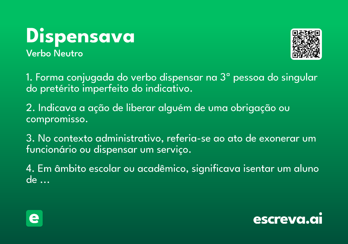 dispensava