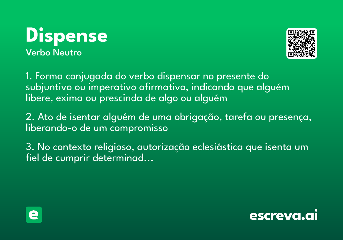 dispense