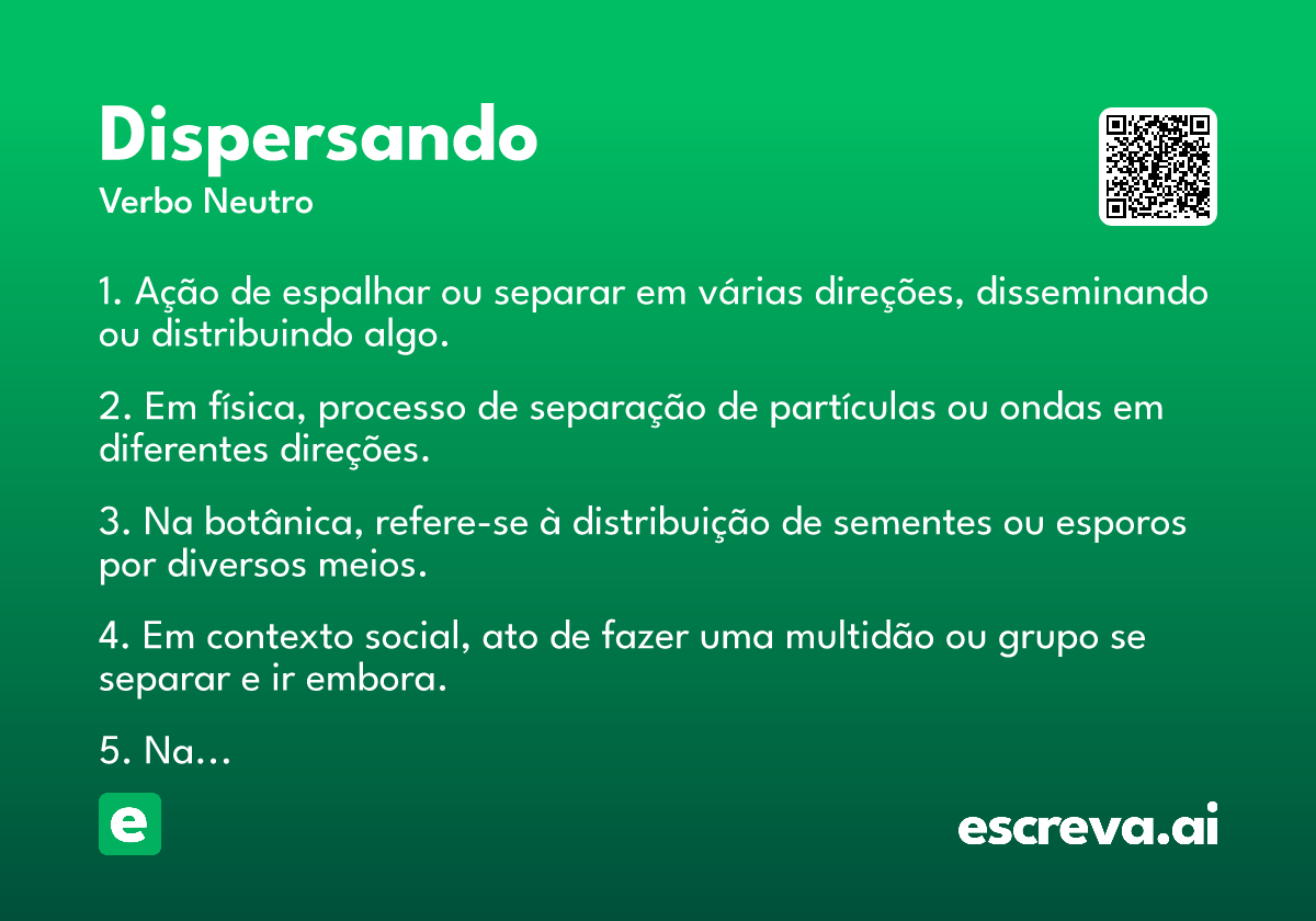 dispersando