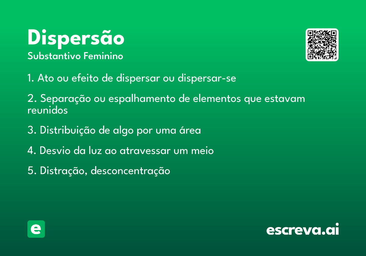 dispersão