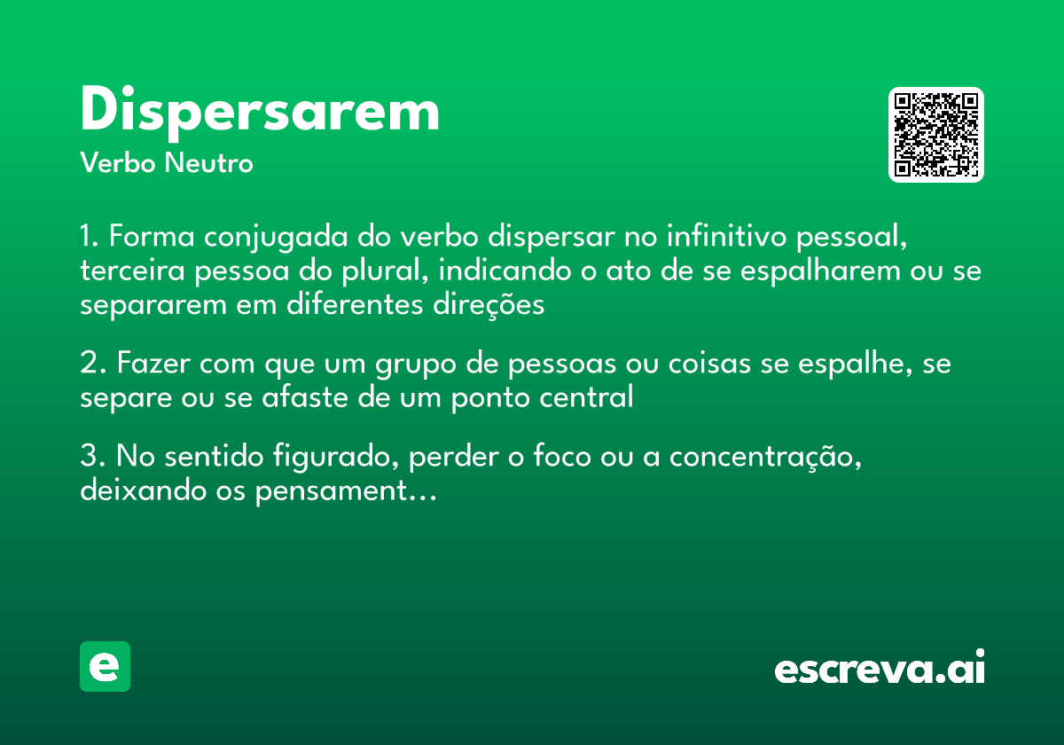 dispersarem