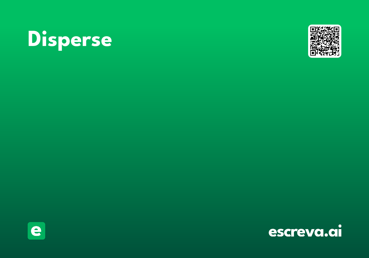 disperse