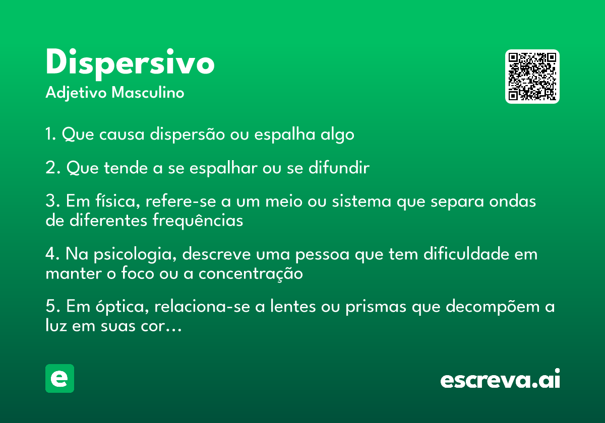 dispersivo