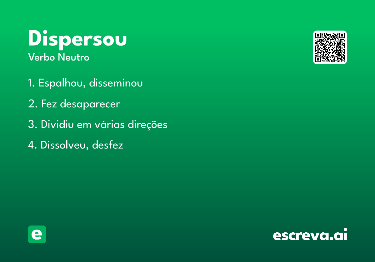 dispersou