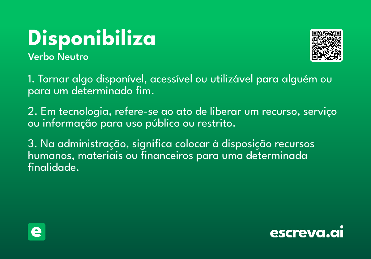 disponibiliza