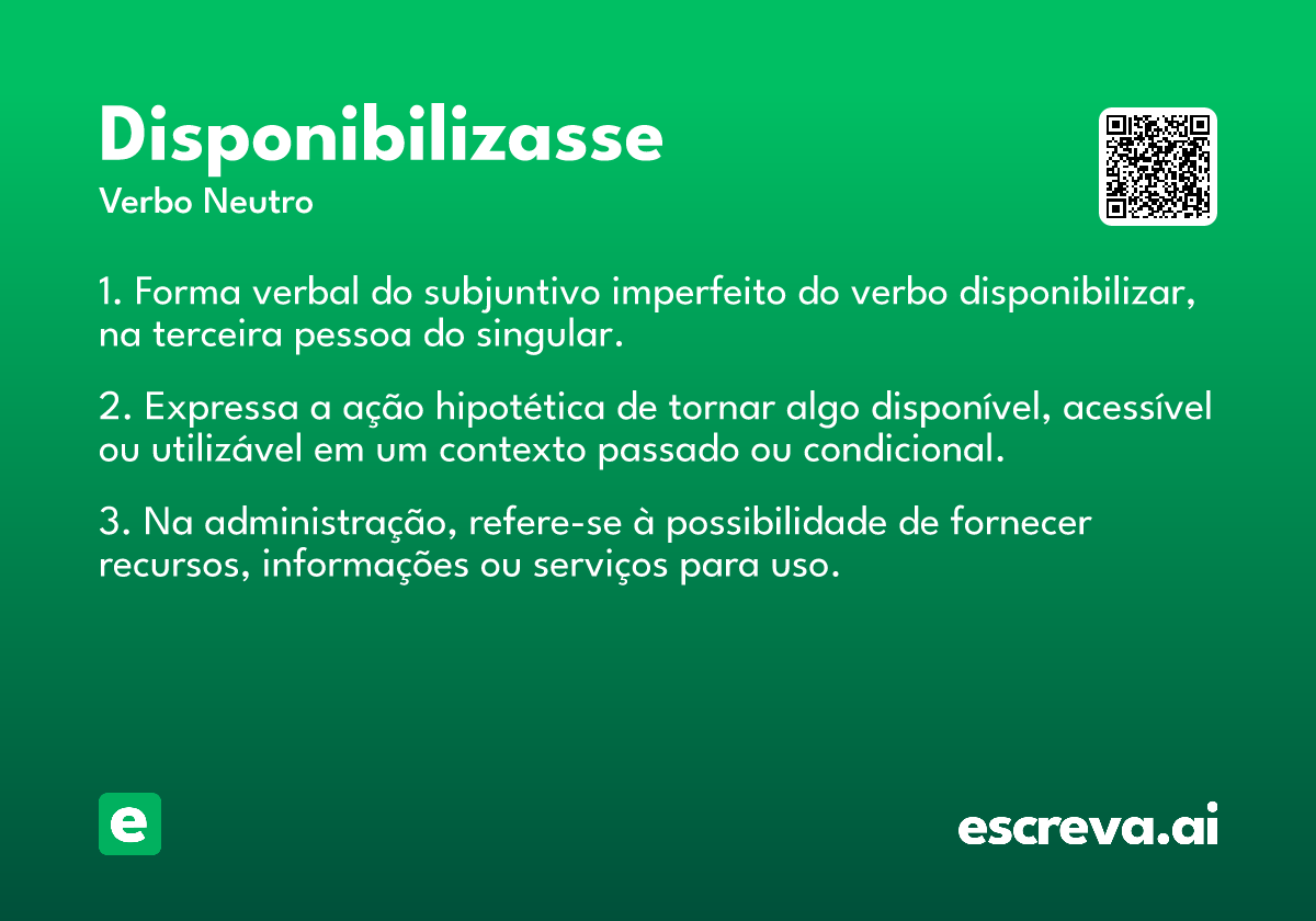 disponibilizasse