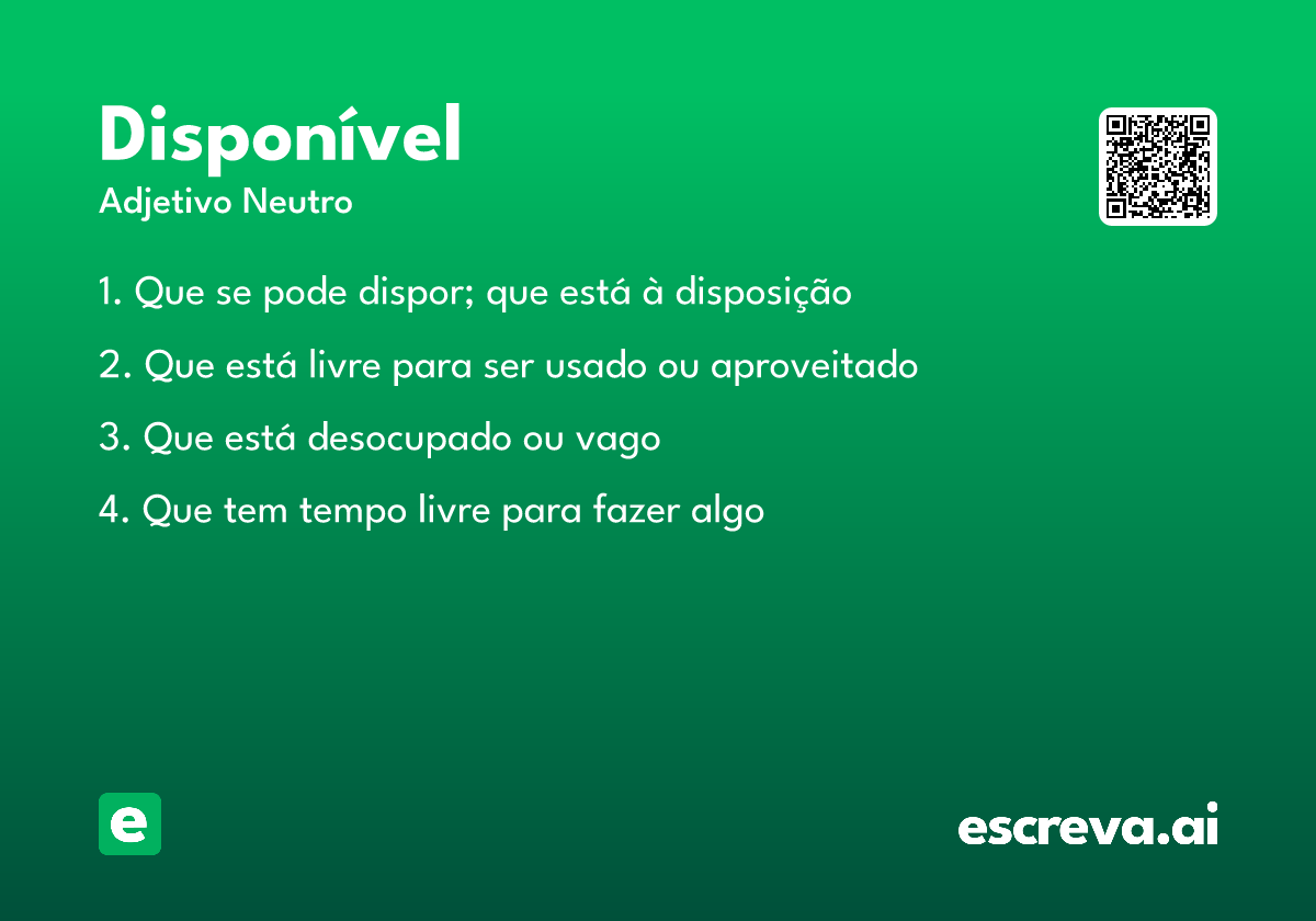 disponível