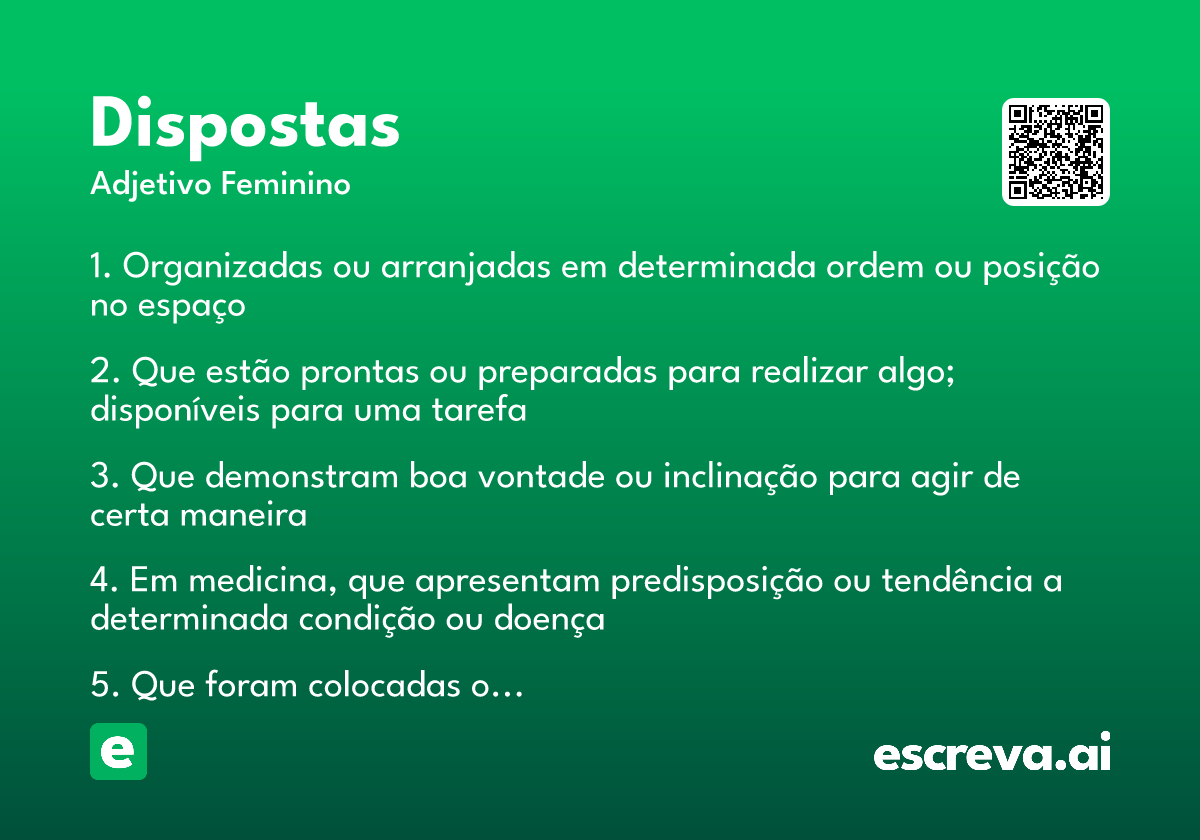 dispostas