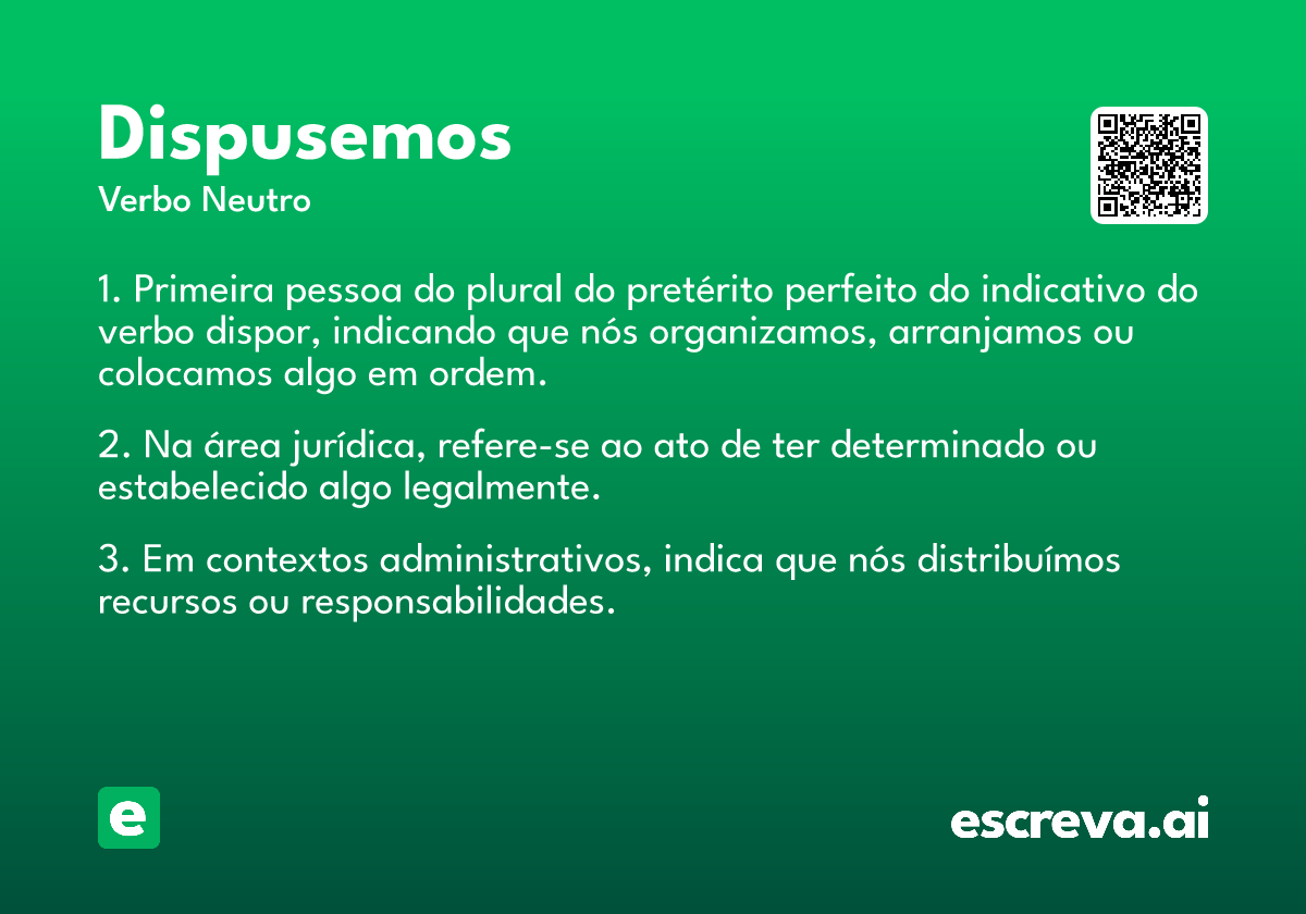 dispusemos