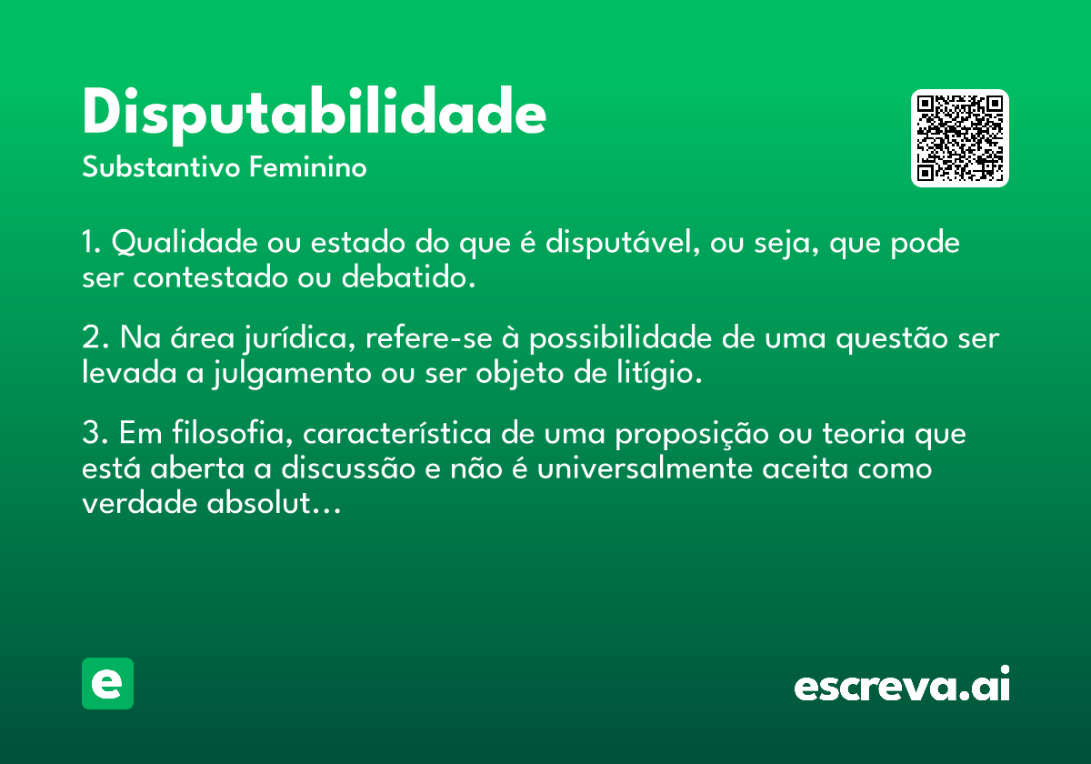 disputabilidade