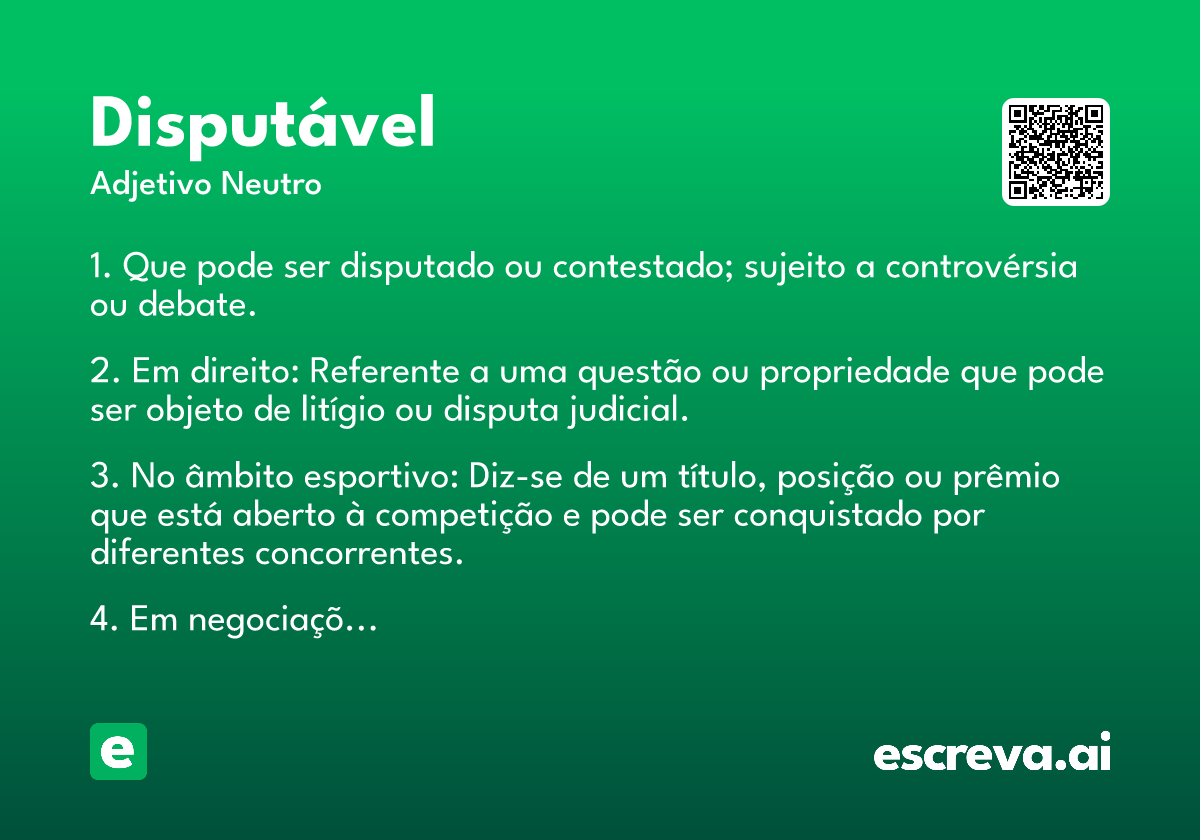 disputável