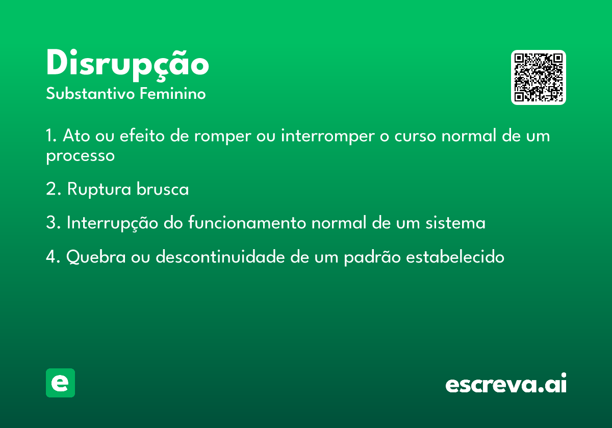 disrupção