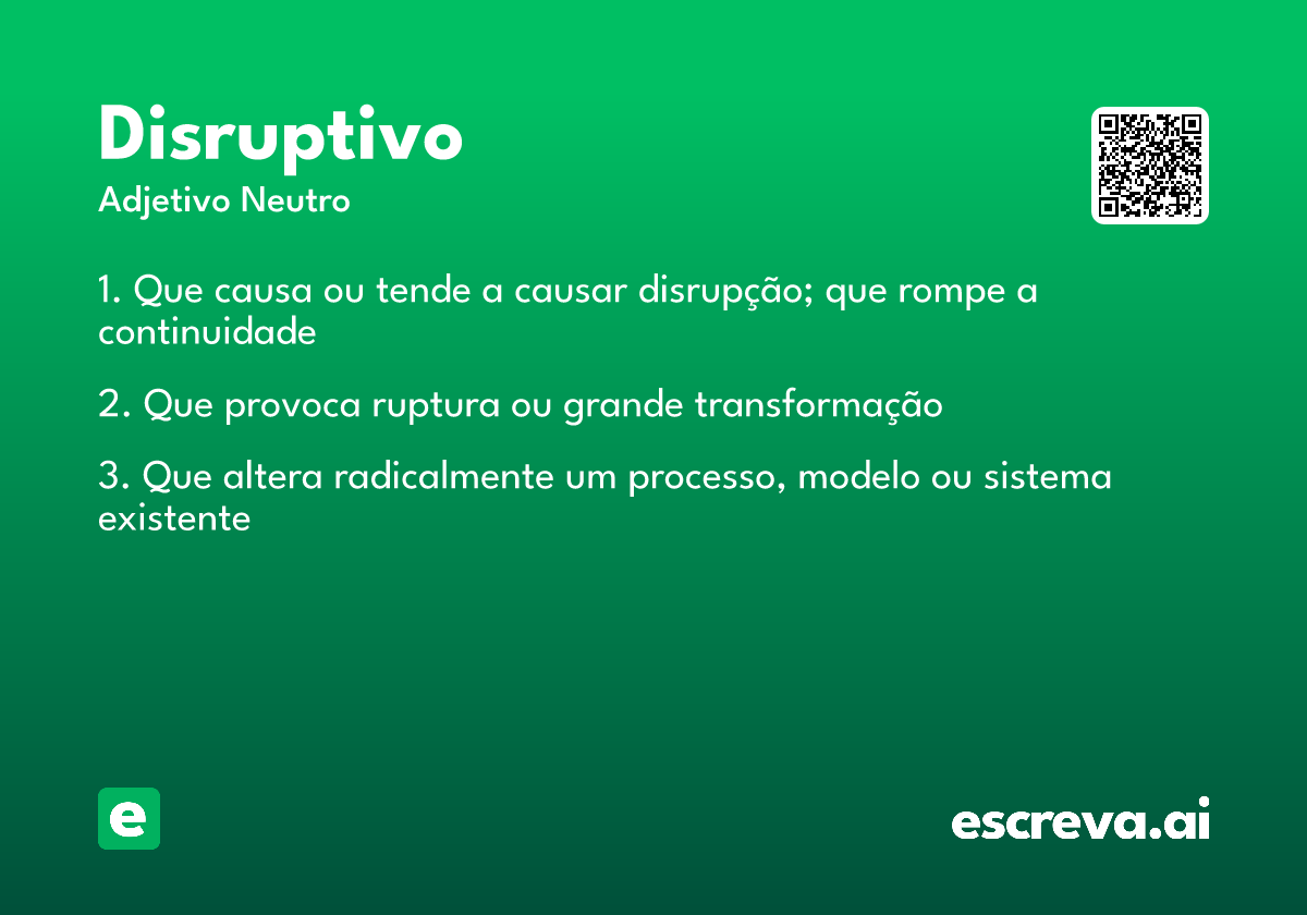 disruptivo