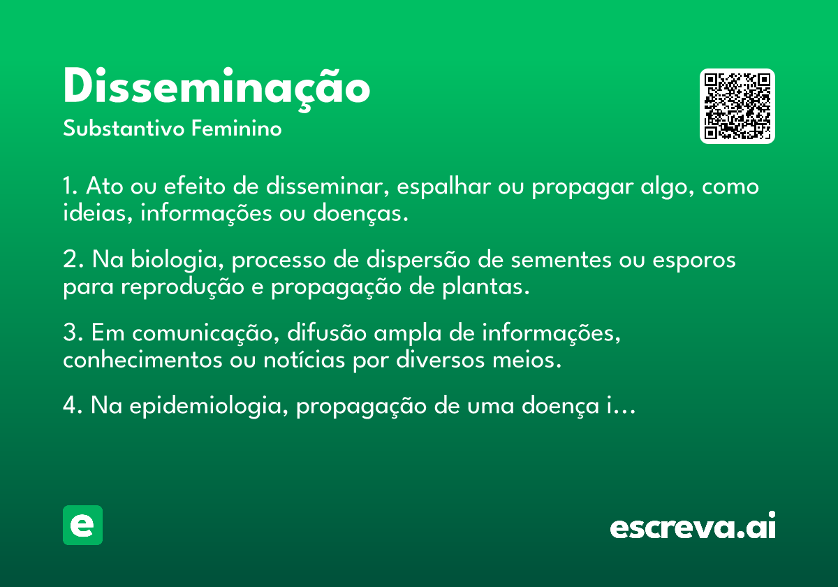 disseminação