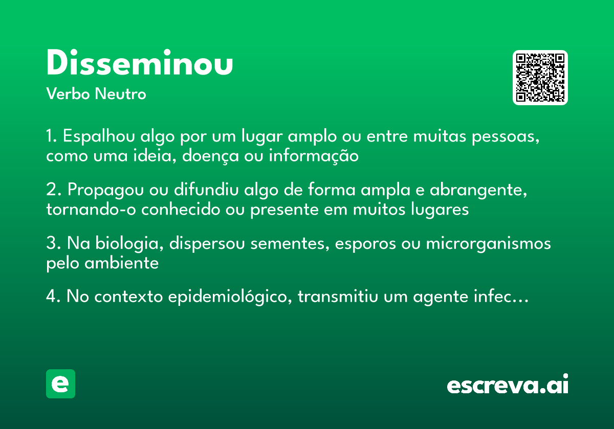 disseminou