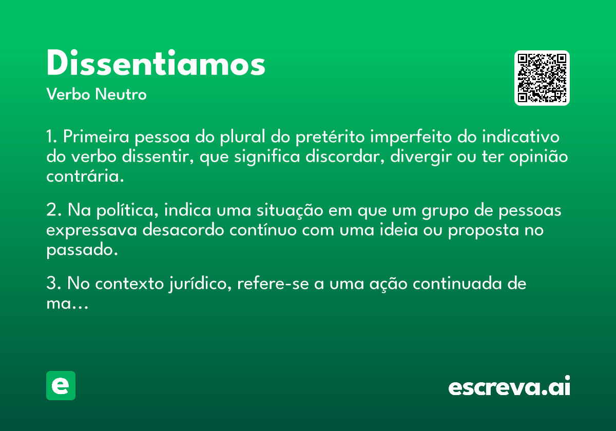 dissentiamos