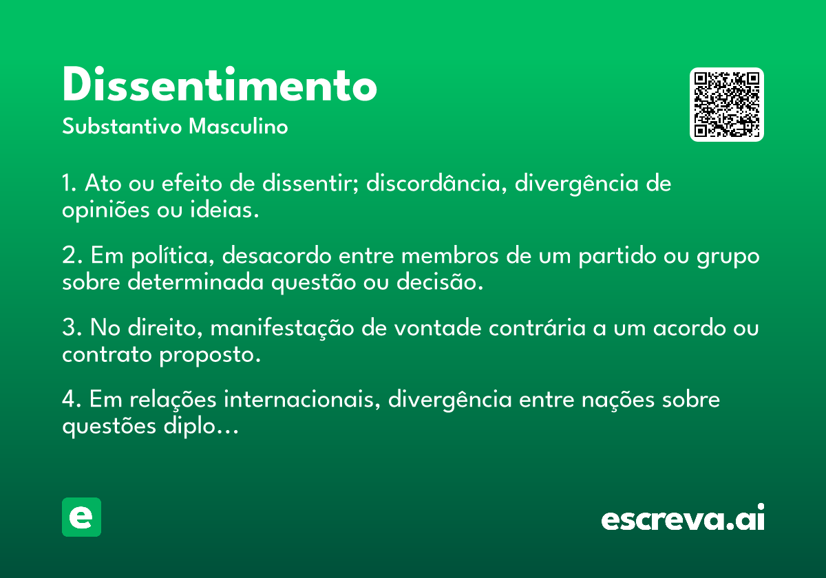 dissentimento