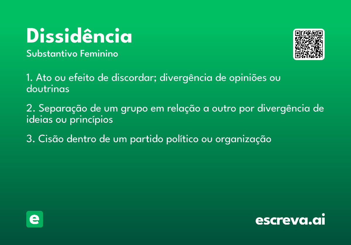 dissidência