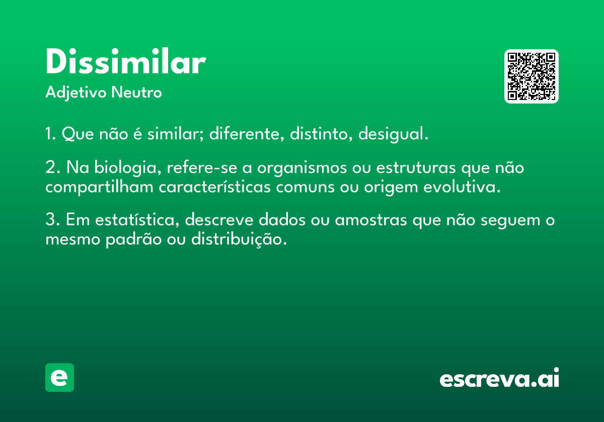 dissimilar