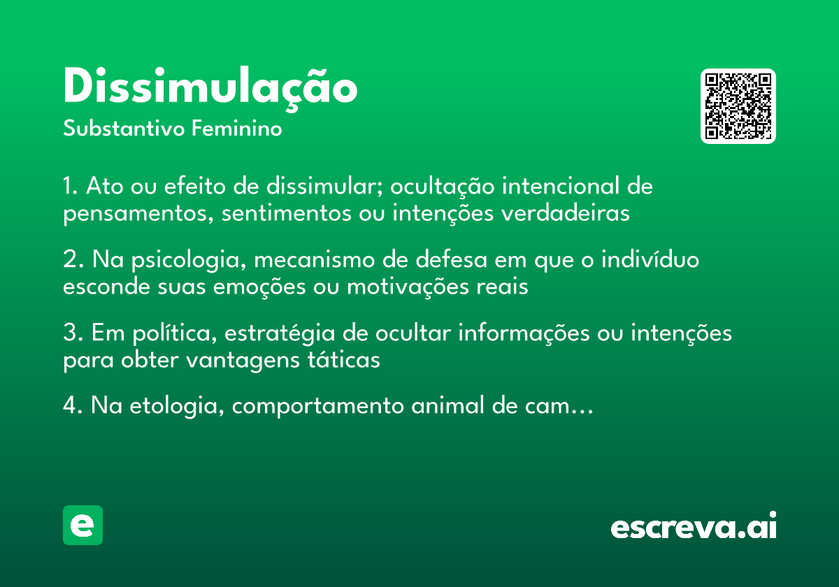 dissimulação