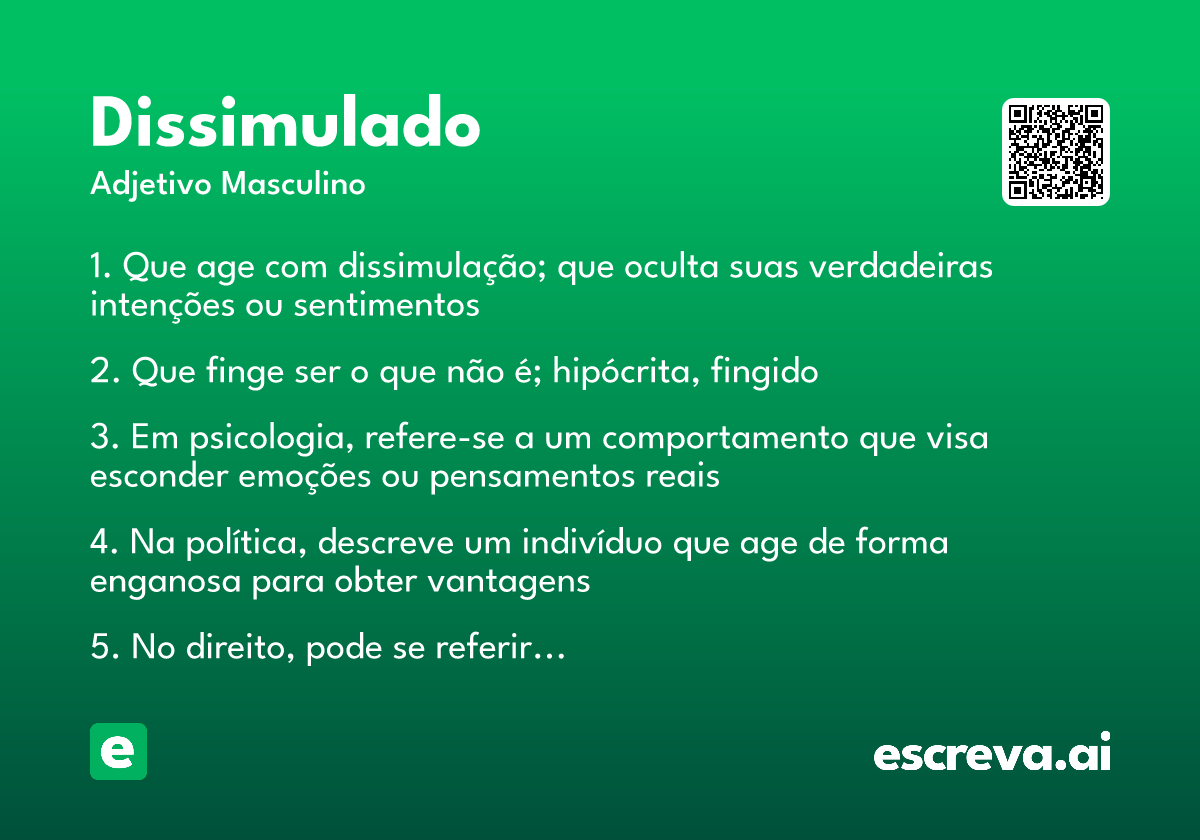dissimulado