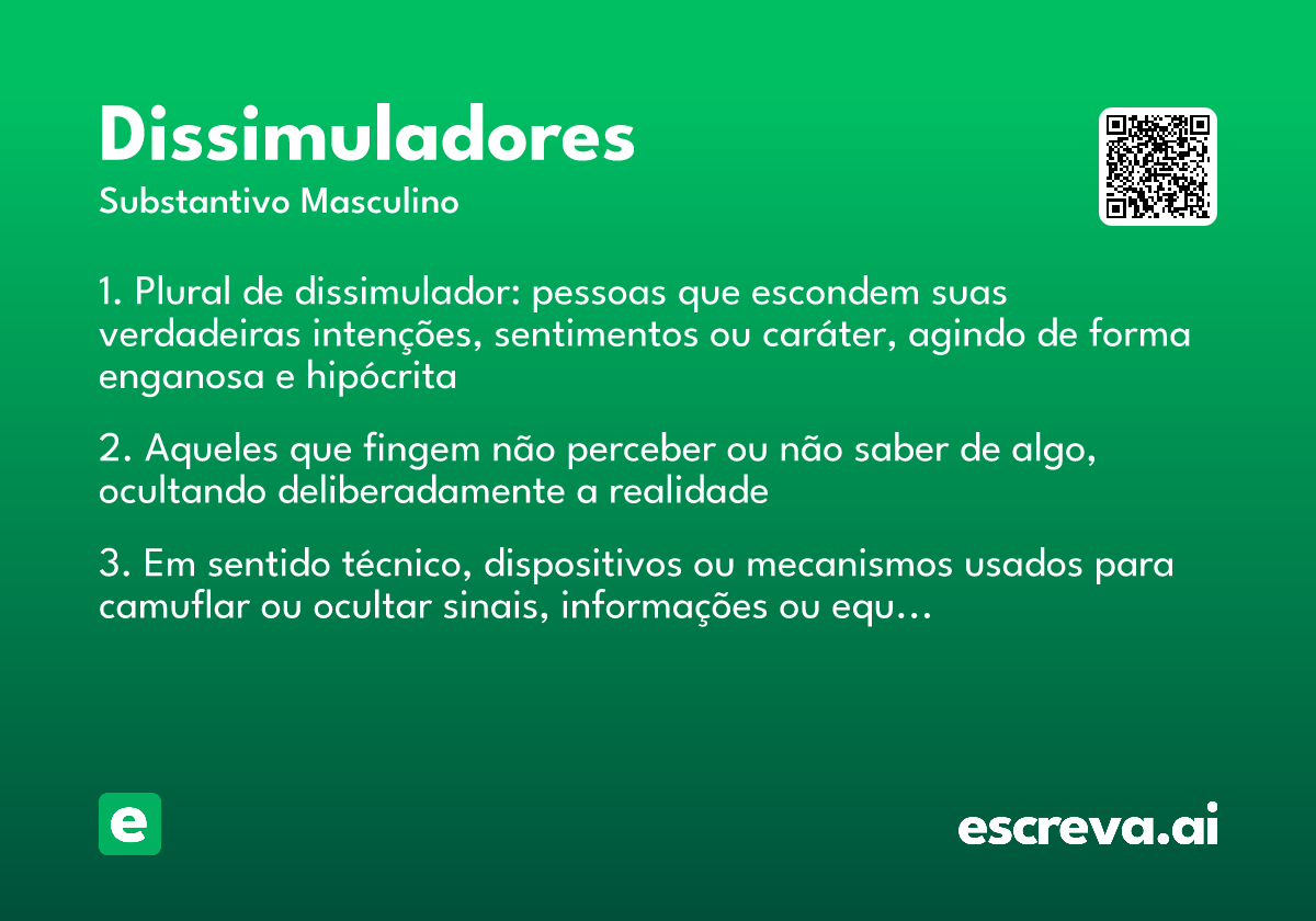 dissimuladores