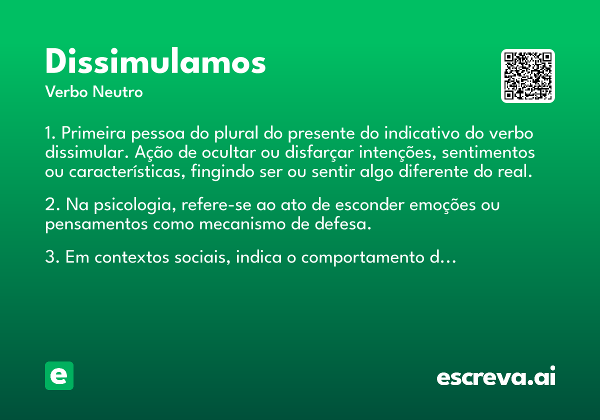 dissimulamos