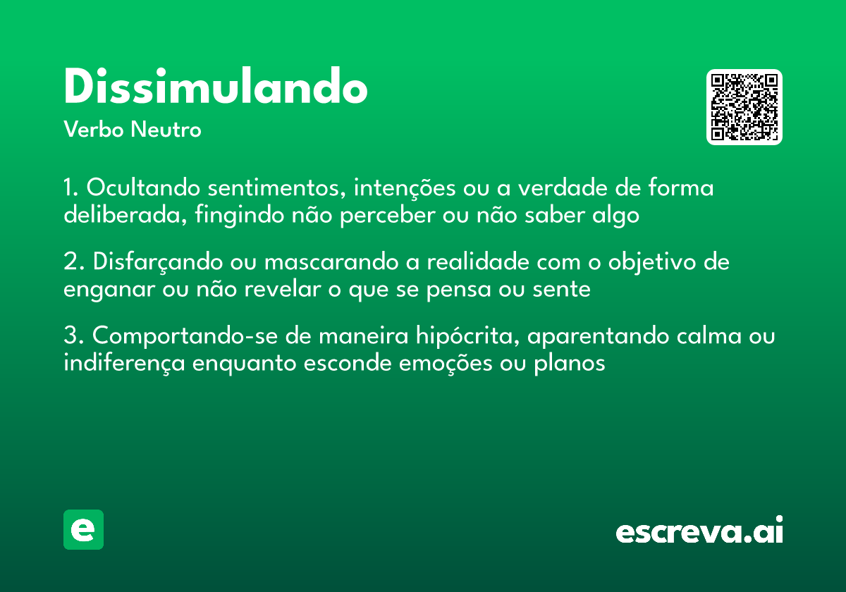 dissimulando