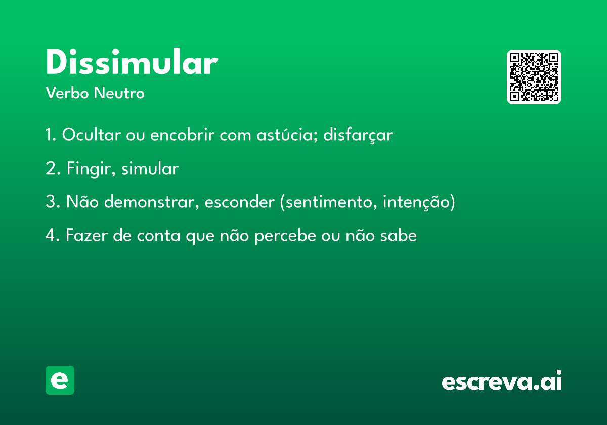 dissimular