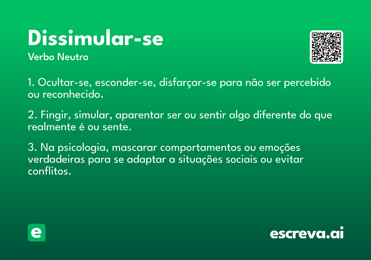 dissimular-se