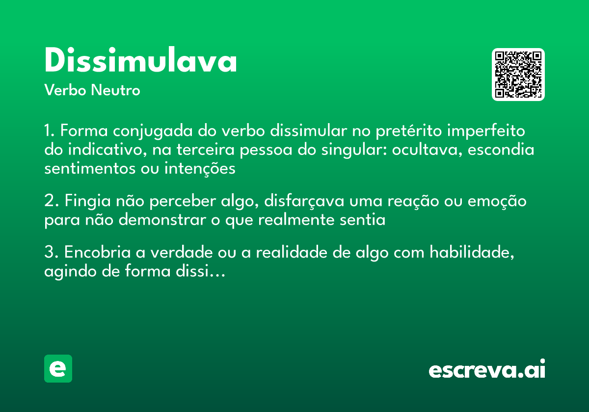 dissimulava