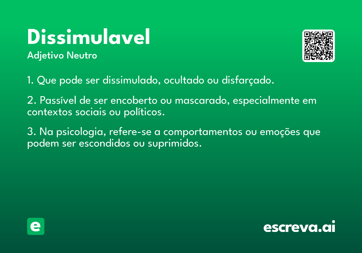 dissimulavel