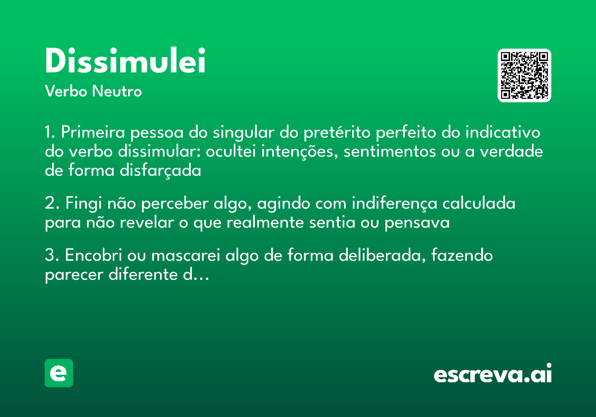 dissimulei