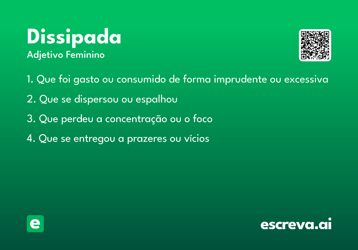 dissipada
